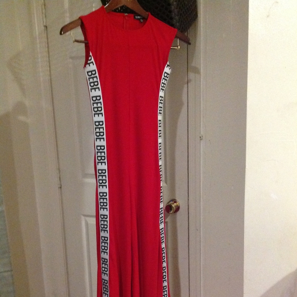 Bebe Jumpsuit 1 Piece Pantsuit RED